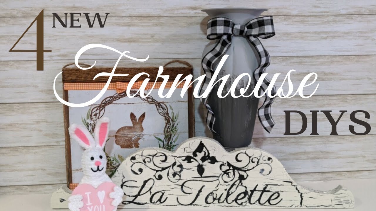 NEW FARMHOUSE DECOR | DOLLAR TREE & GOOD WILL DIY | SHABBY CHIC ...