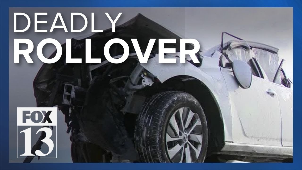 Man dies after rollover crash in Herriman - YouTube