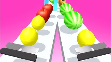 Slicer Runner Game! Satisfying and Relaxing ASMR Slicing Video