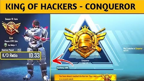KING OF HACKERS WITH 10 KD RATIO🤬 - SOLO CONQUEROR - SAMSUNG A3,A5,A6,A7,J2,J5,J7,A5,S6,S7,59,A10