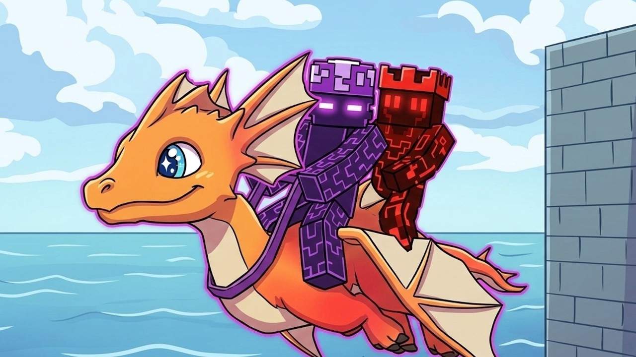 เล่น Map ที่คนนึงเป็นมังกรอีกคนนึงเป็น Player กับ PaPaZa007 ใน roblox