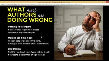 Common mistakes authors make with their website