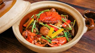 廣東肇慶蟹煲雞，鮮美一絕 