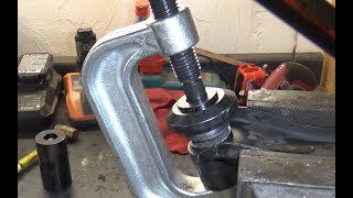 How to press in a ball joint with the Harbor Freight Maddox kit