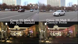 Cinestyle vs Standard Canon 7D mark II