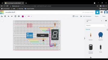 How to make a project with 3 DIP Switch, 2  7-segment display and 1 7-segment decoder chip