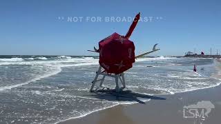 09-02-2022 North Wildwood,NJ - Strong Winds, Blowing Sand, Riptides & Rough Seas