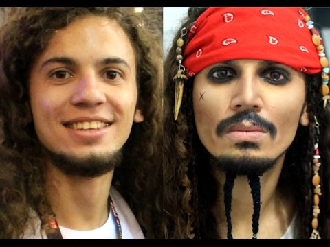 Maquiagem de Transformação | Caracterização | Jack Sparrow