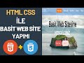 Basit Web Site Yapımı - Html Css Basit Web Site Yapımı