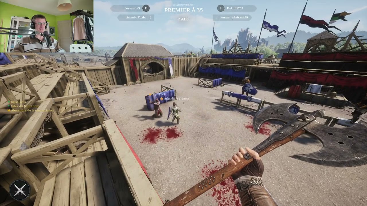 Team au complet sur Chivalry Jules est plus fort qu'Arthur