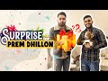 Surprised premdhillonchannel with a cute puppy