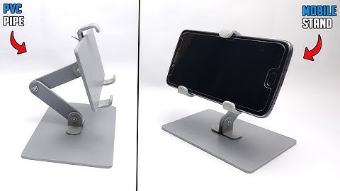 How To Make Mobile Stand At Home From PVC Pipe | Foldable Smartphone Holder