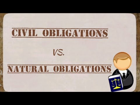 Civil Obligation vs  Natural Obligations w/ Example