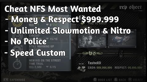 Cheat Need For Speed Most Wanted USA | PPSSPP