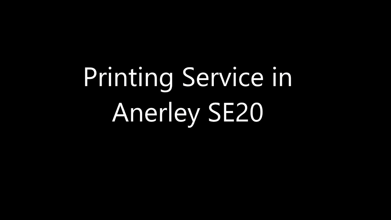 Printing Service in Anerley SE20 - Print In London