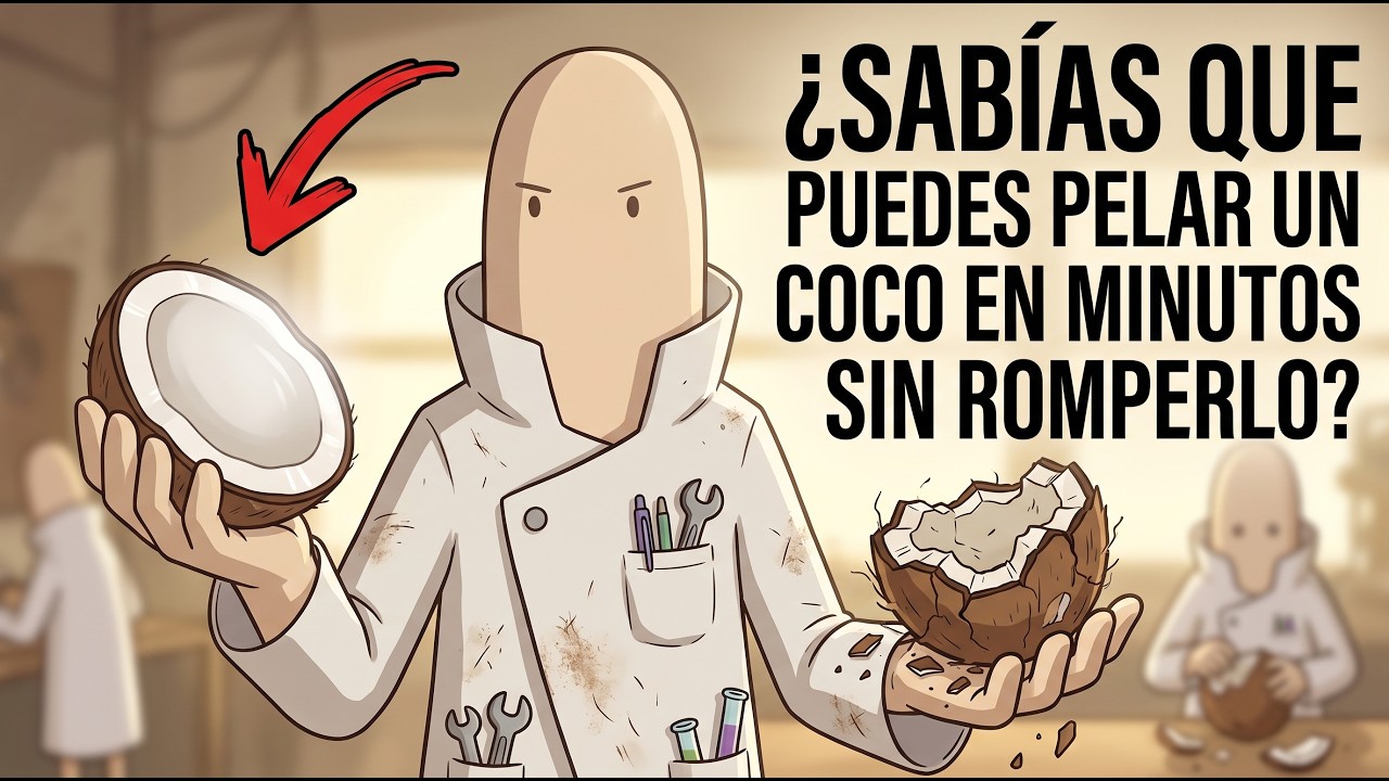¿Cansado de ROMPER el coco al pelarlo? Descubre el truco FÁCIL y RÁPIDO — ¡Dale play!