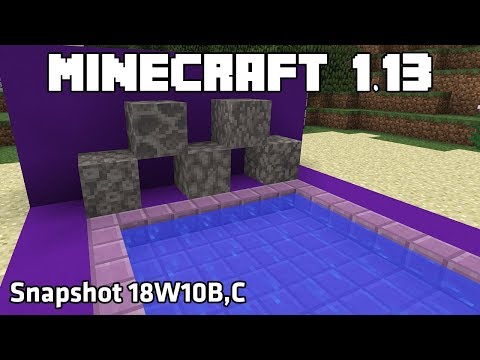 Minecraft 1.13 - Snapshot 18w10b, 18w10c: NOVÁ MECHANIKA VODY a MRTVÉ KORÁLY