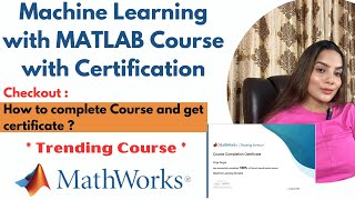 Machine Learning MATLAB Training Free Course with Certificate – Matlab Academy Mathworks