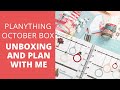 PLANYTHING OCTOBER SUBSCRIPTION BOX | Unboxing & Plan With Me