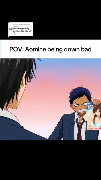 Aomine being down bad is hilarious | Kuroko no Basket #anime #animeedit #aomine #momoi