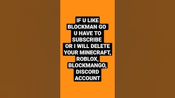 I will delete your account | #vrial  #blockmango #shorts #minecraft #roblox #discord