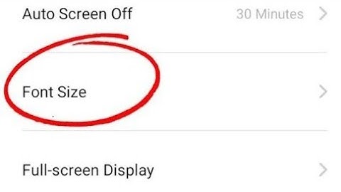 Redmi Note 7, 8 Pro Font Size Change Setting