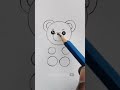 How to draw very easy teddy bear drawing