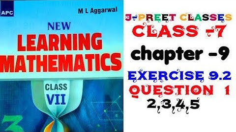 class 7 #mlaggarwal chapter 9 #linesandangles #basic exercise 9.2 question 1,2,3,4,5 #maths #jpreet