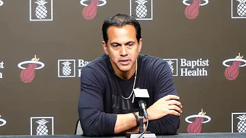 Erik Spoelstra Talks Terry Rozier and Duncan Robinson Health, Miami Heat Playoff Picture