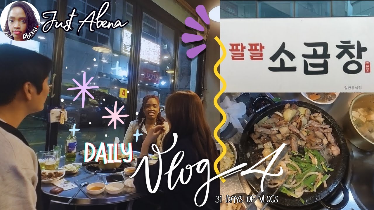 Day 4 ㅣ Eating beef intestines with Korean friends 