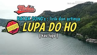 LUPA DO HO - PUNXGOARAN lirik dan artinya 