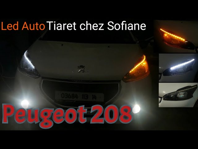 Peugeot 208 LTI LED headlights look GTI xenon - Black