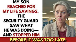 At the Bank, My Son Tried to Empty My Savings—Then the Security Guard Stepped In!