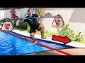 GINCANA DO LUCCAS DE EQUILÍBRIO COM SLACKLINE !! (VÍDEO DE PISCINA)