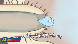 Kartun Lucu SALAH MASUK LOBANG - Funny Cartoon