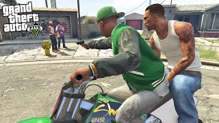 GTA 5 FRANKLIN & CJ - GROVE STREET FAMILES GANG RETURN - TAKING OVER (GTA 5 MODS) screenshot 4