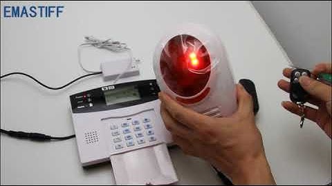 eMastiff G2B GSM Alarm connect with Wireless Outdoor Siren