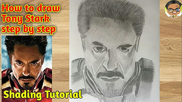 How to draw Tony Stark step by step easy|Part 2|By J.R Creations|