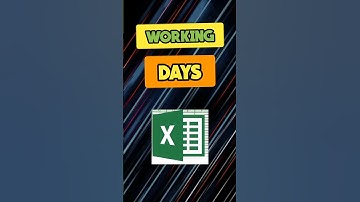 How to calculate working days from dates in excel #shorts #excel365