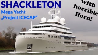 New Super Yacht SHACKLETON - Kiel Canal Passage December 2022