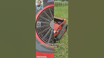 gasoline engine working degree 40° 360 degree rotation lawn mower remote control