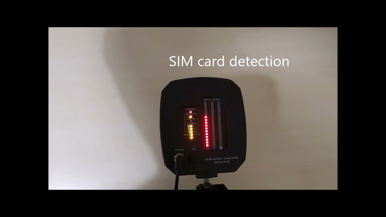 SIM cards, small circuits, non-linear junction detector (NLJD)