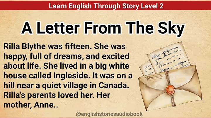 Learn English Through Story Level 2 | Graded Reader Level 2 | English Story | A Letter From The Sky