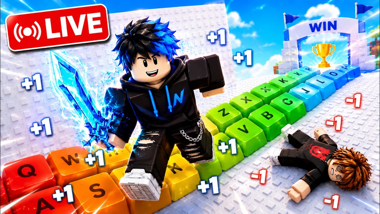 Speed keyboard live stream #Roblox #keyboardescape #shortfeed