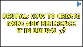 Famous Drupal: How to create node and reference it in Drupal 7? (2 Solutions!!) Profile