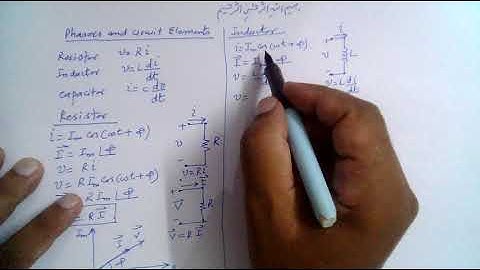 Muhammad Farooq-i-Azam: Phasors and Circuit Elements - Phasor voltage and current through circuit