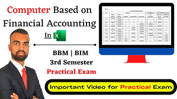Computer Based on Financial Accounting -| BBM 3rd Semester Practical by Ujjwal Sir | Nepali Tricks