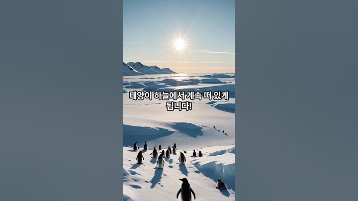 백야현상..이게뭘까? #과학적사실 #교육
