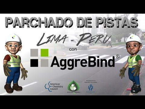 Parchado de pistas en Lima Perú con AggreBind - video from AggreBind