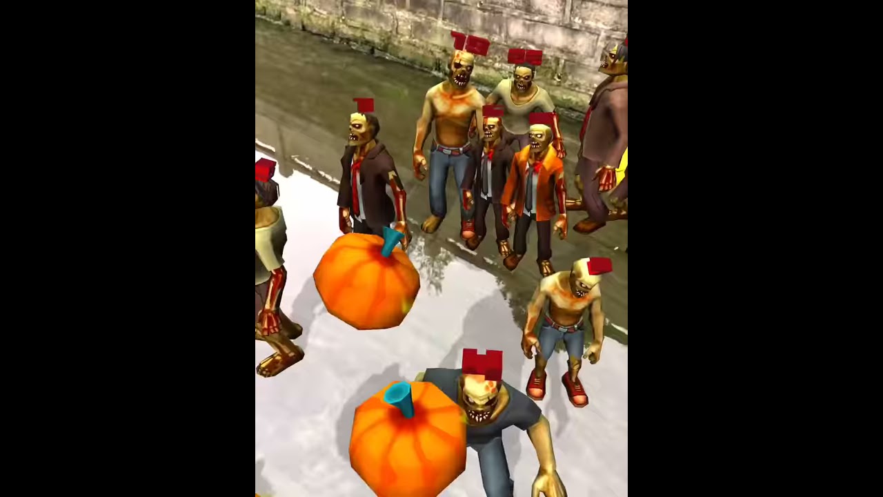 Zombie Pack - 2018 Halloween Day must have zombie vs pumpkin games